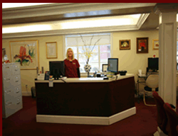 Front Desk and link to Office Staff